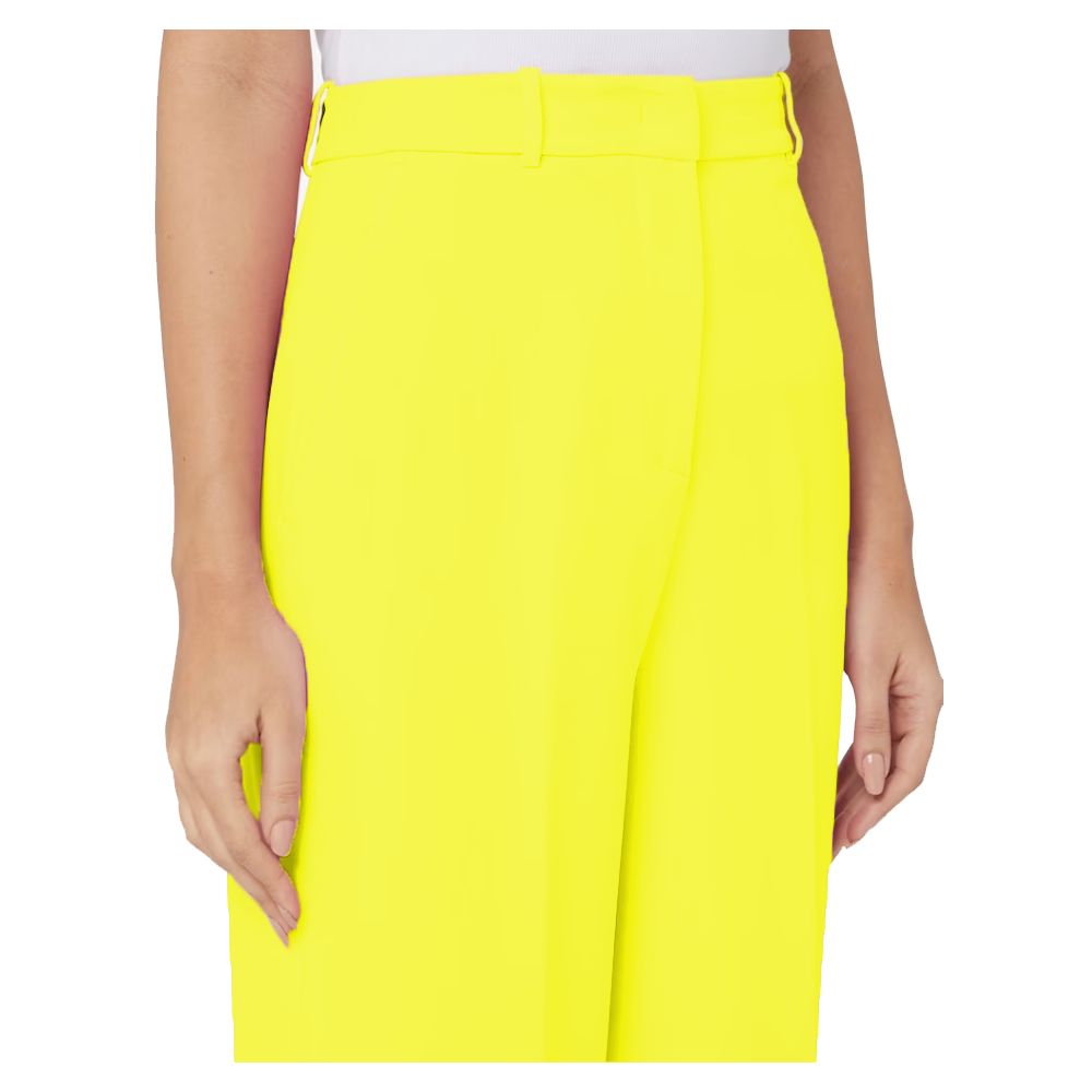 Hinnominate Elegant Soft Yellow Trousers