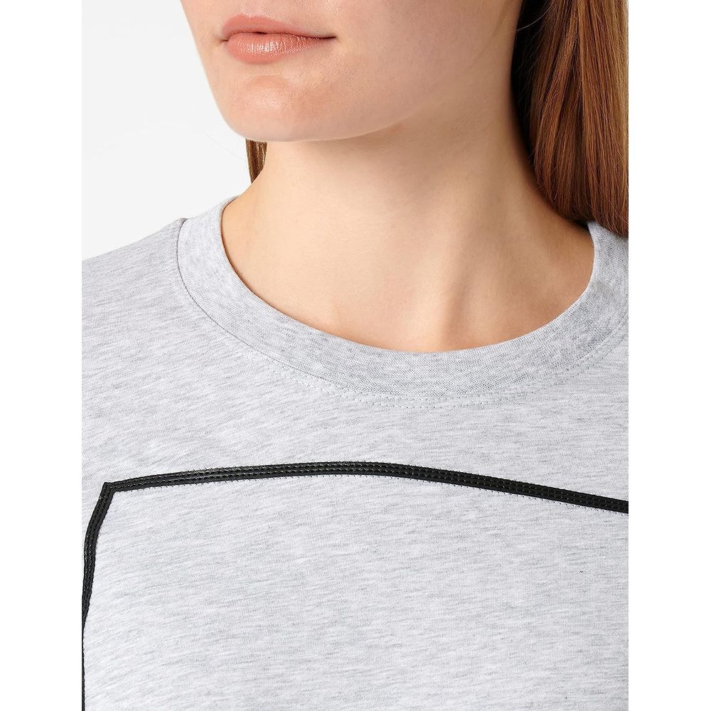 Gray Cotton Tops & T-Shirt