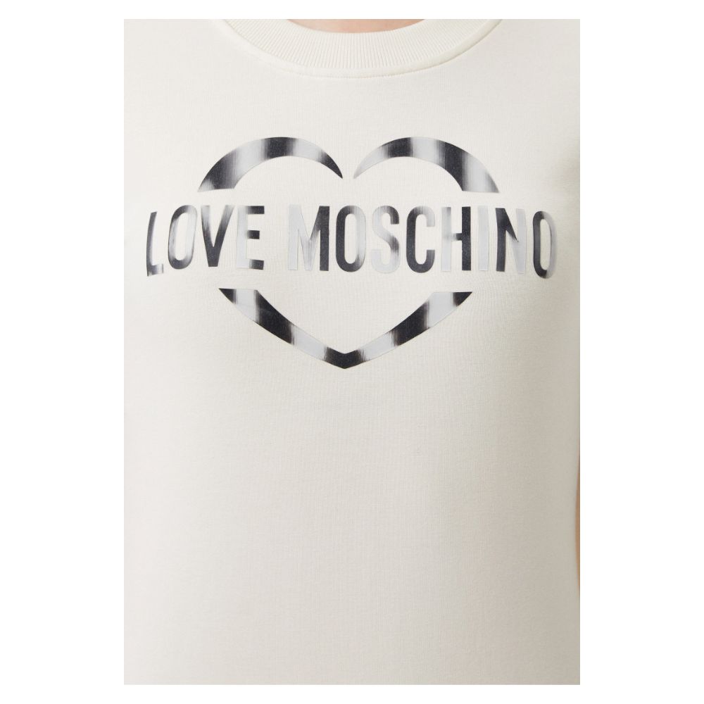 Love Moschino White Cotton Dress