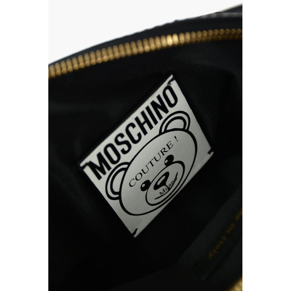 Moschino Couture Black Nylon Clutch Bag