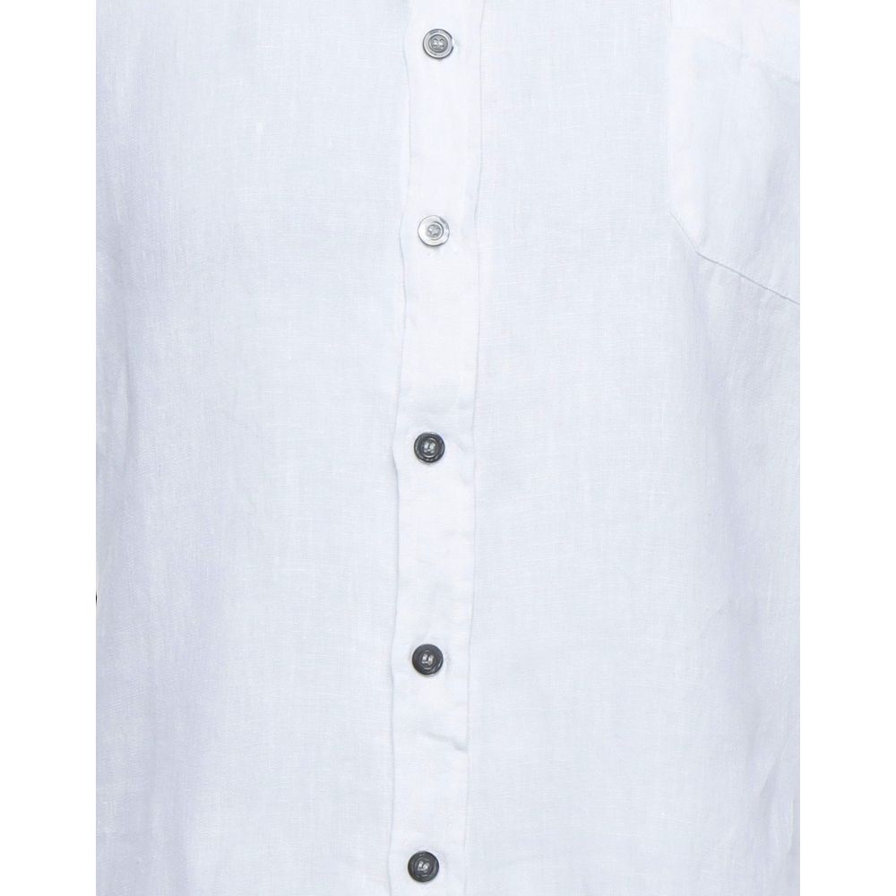 Alpha Studio White Linen Shirt