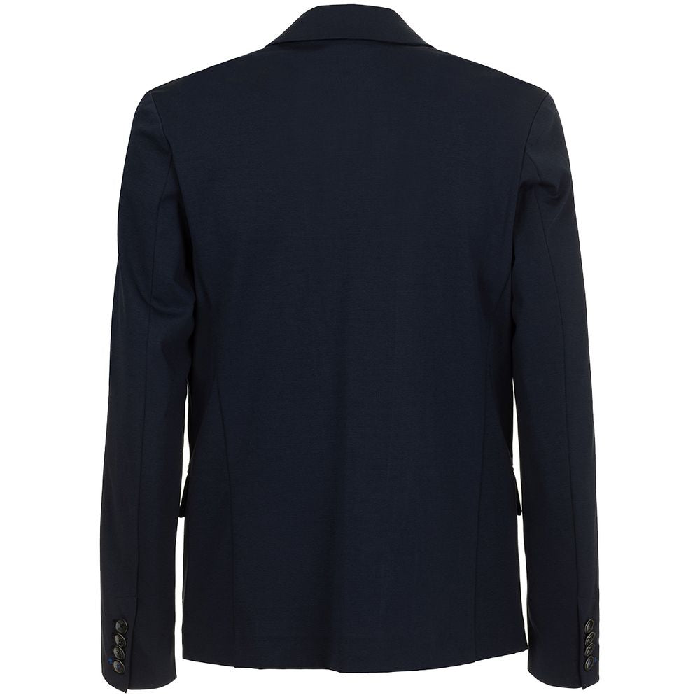 Fred Mello Chic Solid Blue Light Cotton Jacket