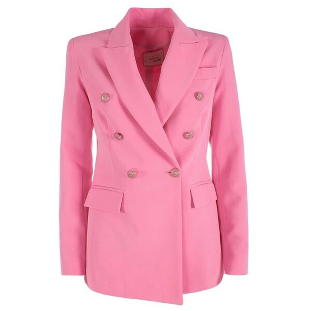 Yes Zee Pink Nylon Suits & Blazer