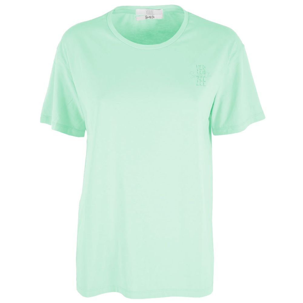 Yes Zee Green Cotton Tops & T-Shirt