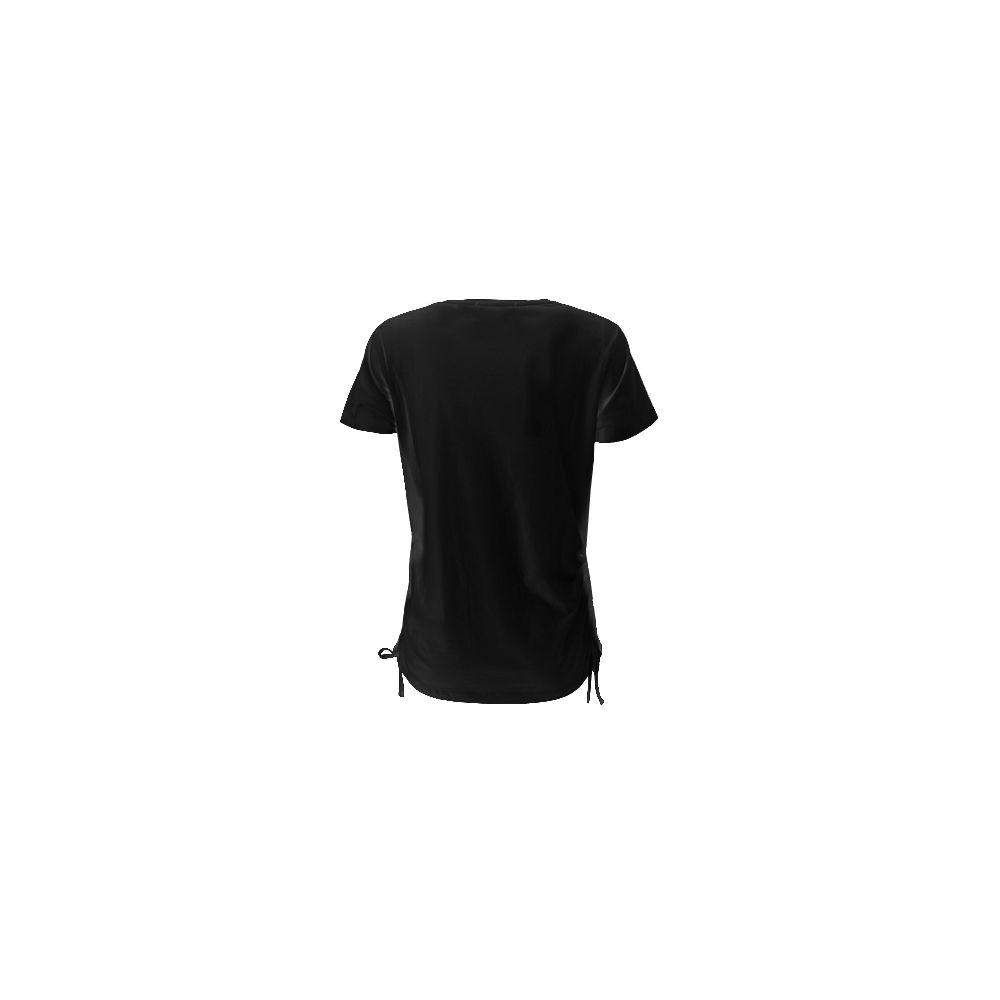 Yes Zee Chic Drawstring Side-Tie Cotton Tee