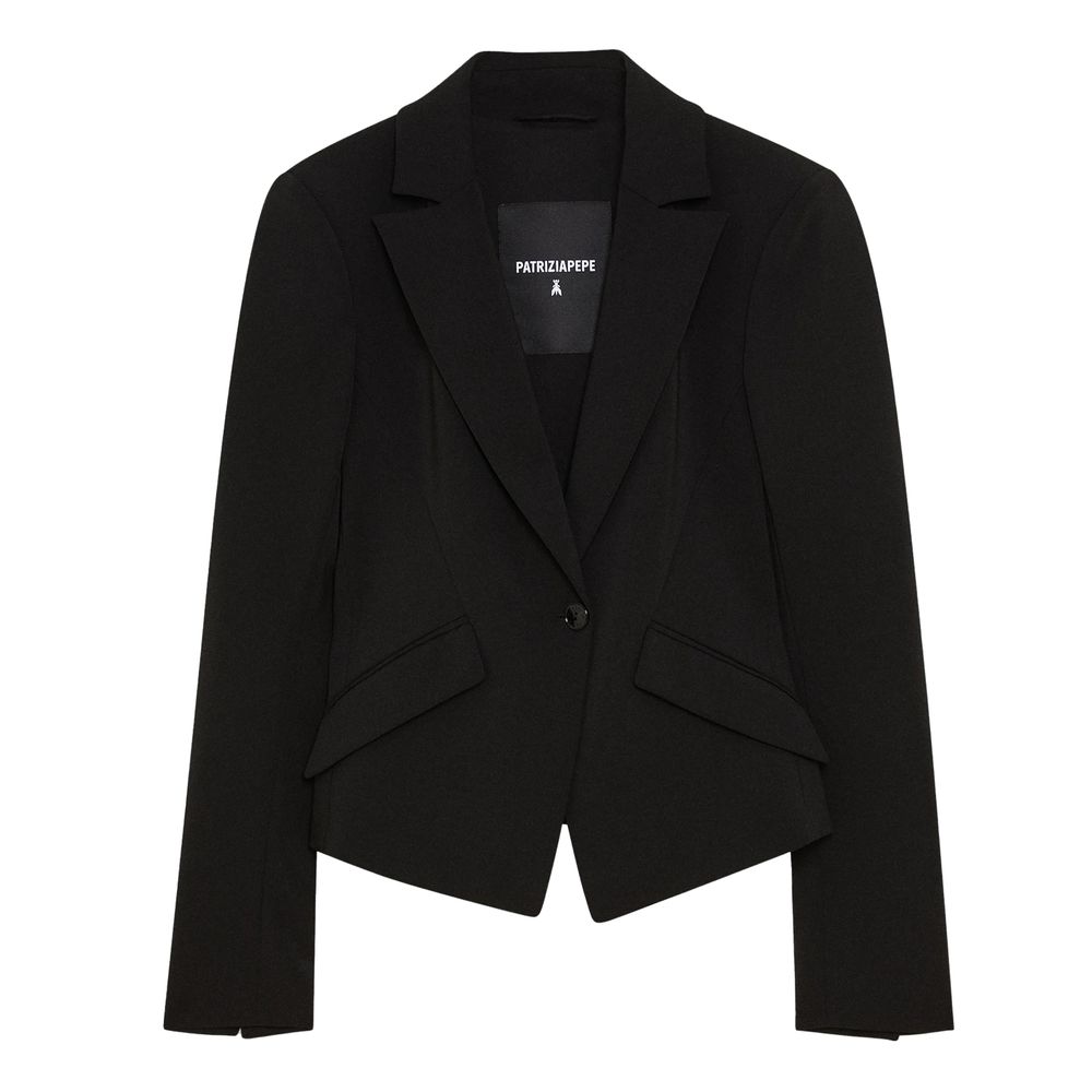 Patrizia Pepe Black Polyester Suits & Blazer