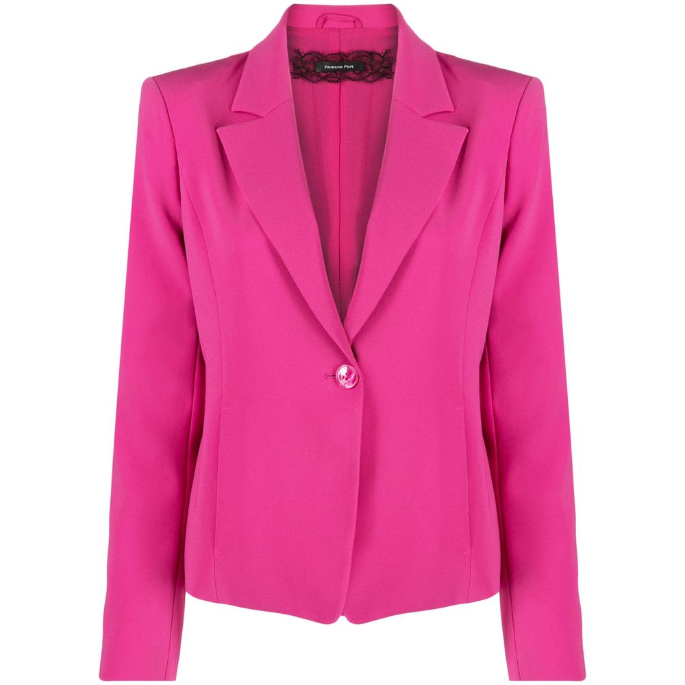 Patrizia Pepe Fuchsia Polyester Suits & Blazer