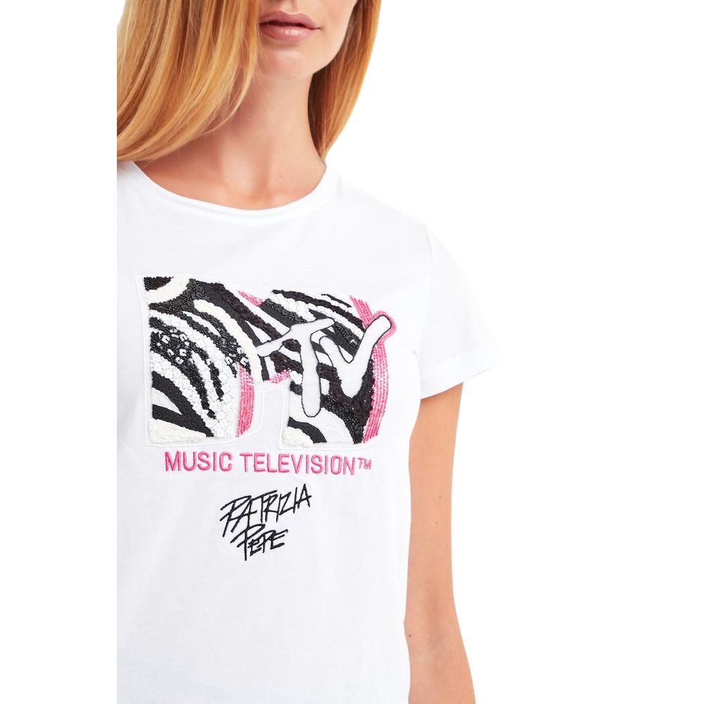 Patrizia Pepe White Cotton Tops & T-Shirt