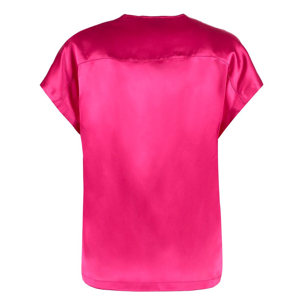 PINKO Fuchsia Silk Tops & T-Shirt