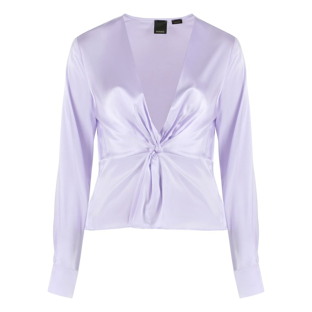 PINKO Purple Silk Tops & T-Shirt