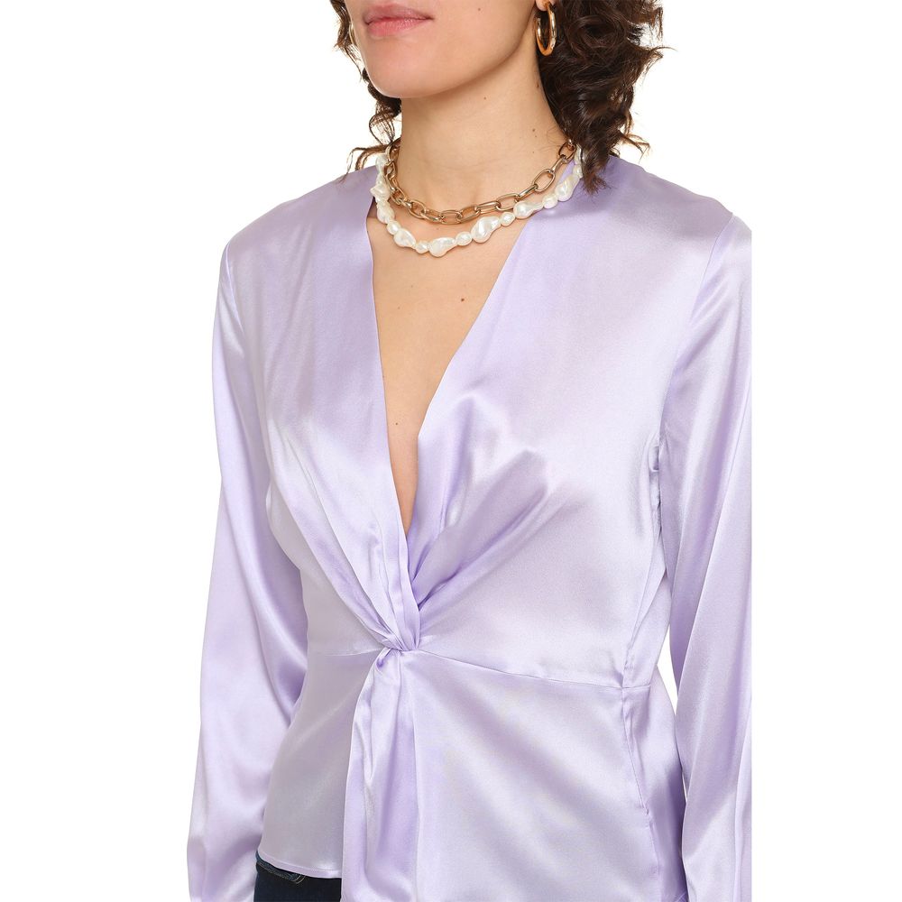 PINKO Purple Silk Tops & T-Shirt