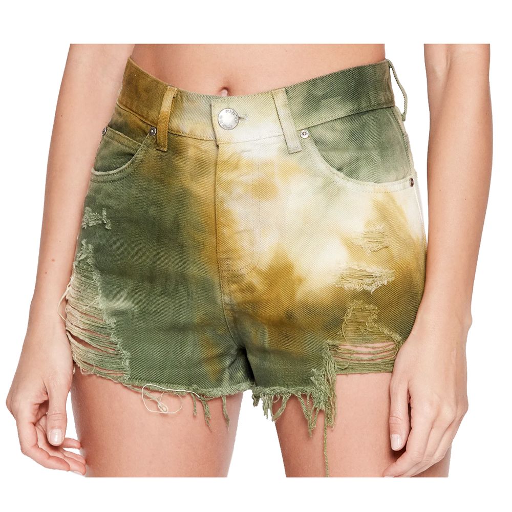 PINKO Green Cotton Short