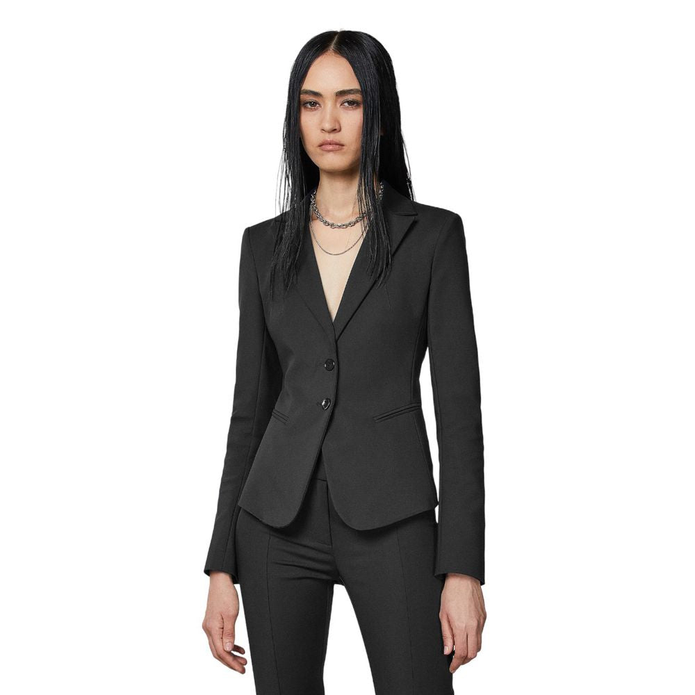 Patrizia Pepe Black Cotton Suits & Blazer