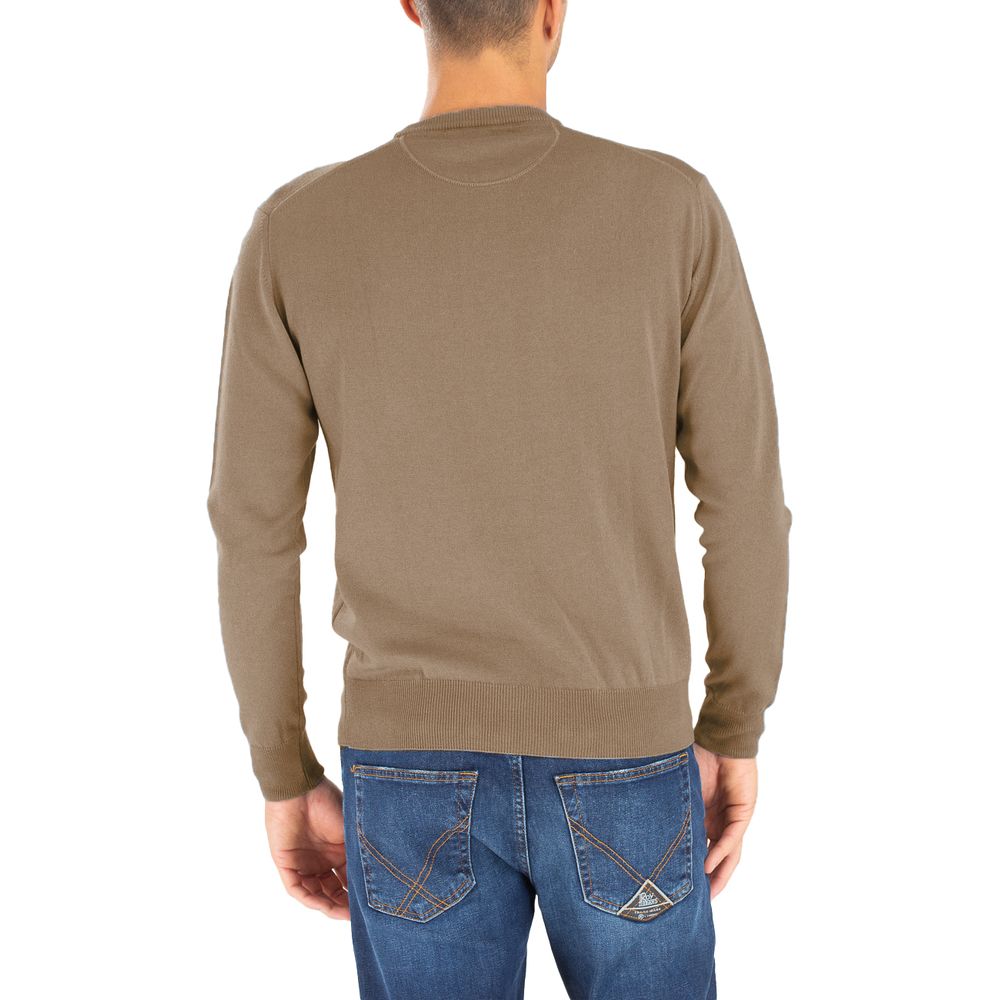 La Martina Brown Wool Sweater