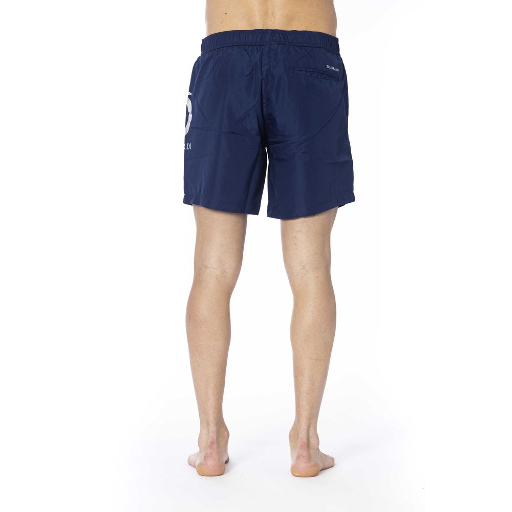 Trussardi Beachwear Blue Polyester Swimwear