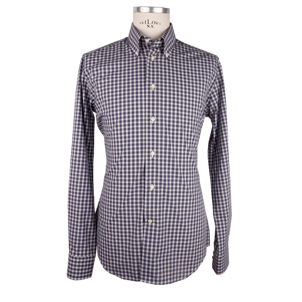 Made in Italy Blue Cotton Shirt