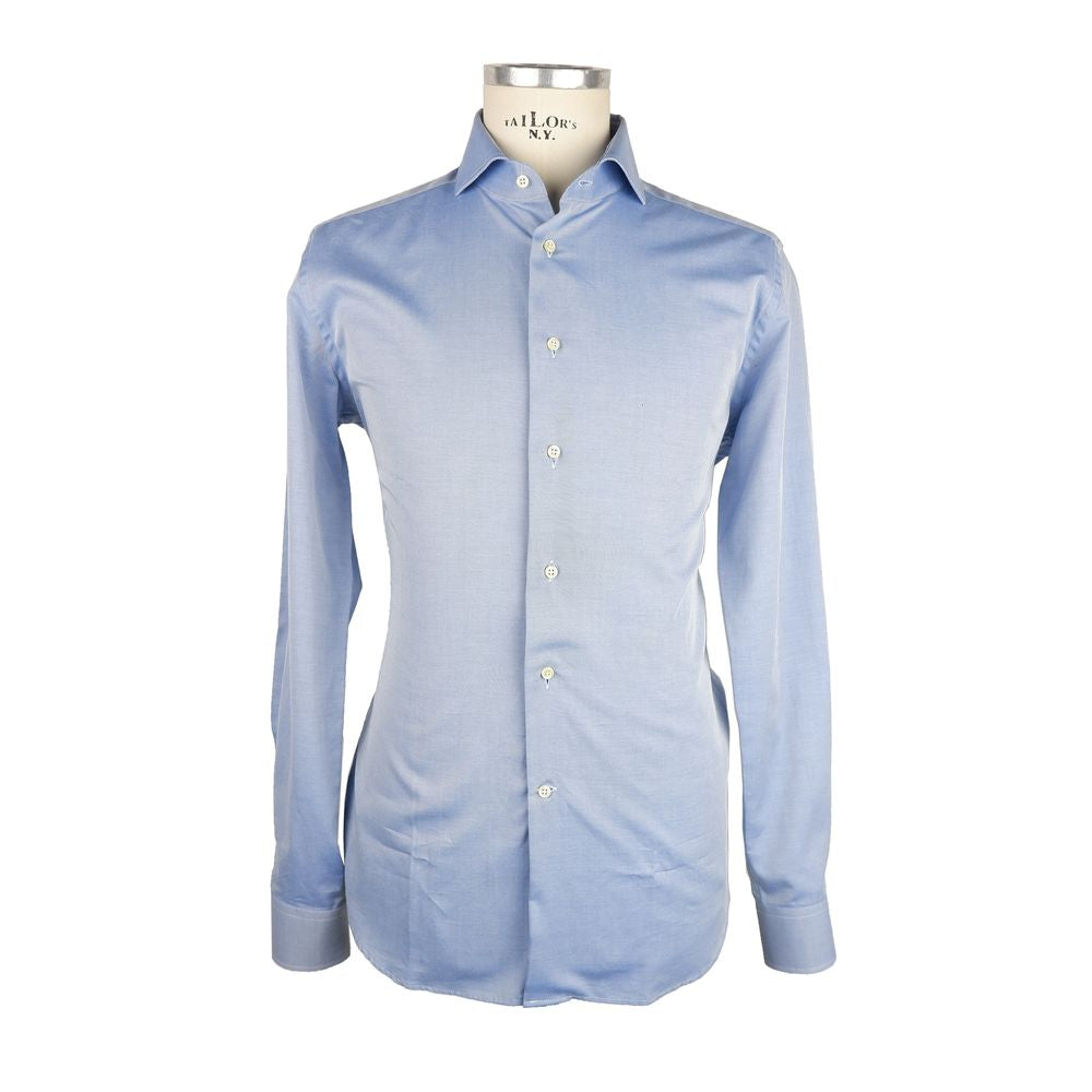 Made in Italy Light Blue Cotton Shirt