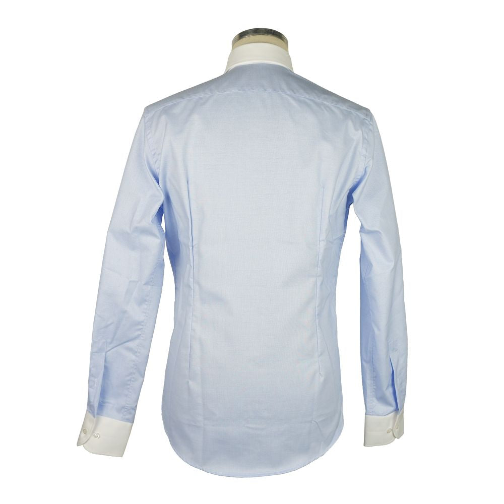 Made in Italy Light Blue Cotton Shirt