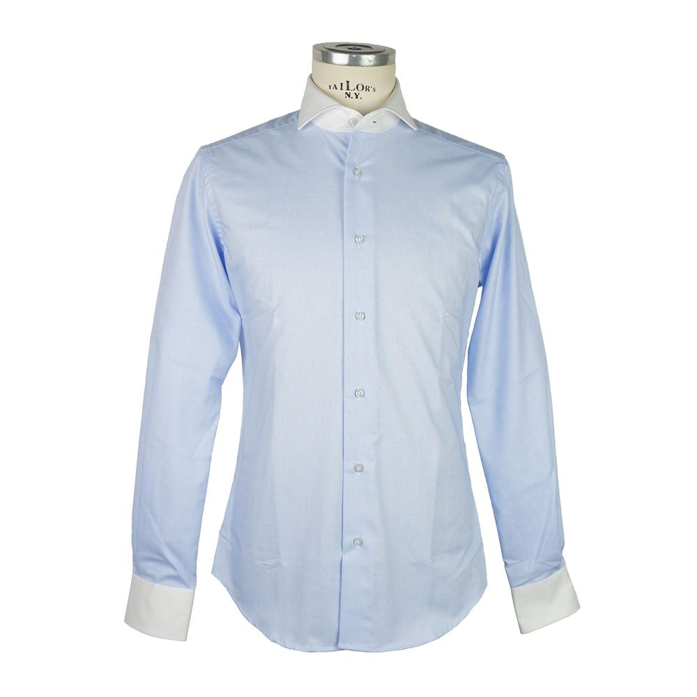 Made in Italy Light Blue Cotton Shirt