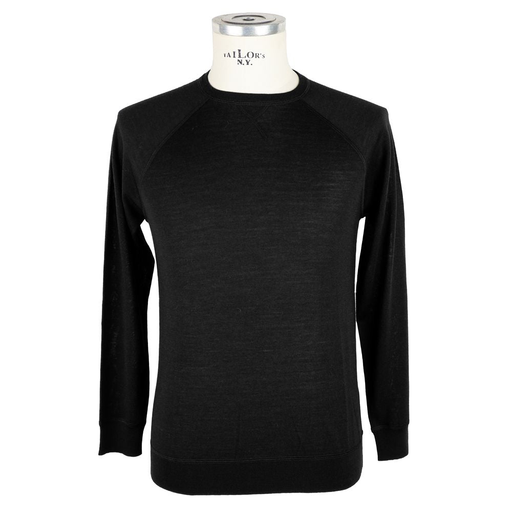 Black Merino Wool Sweater