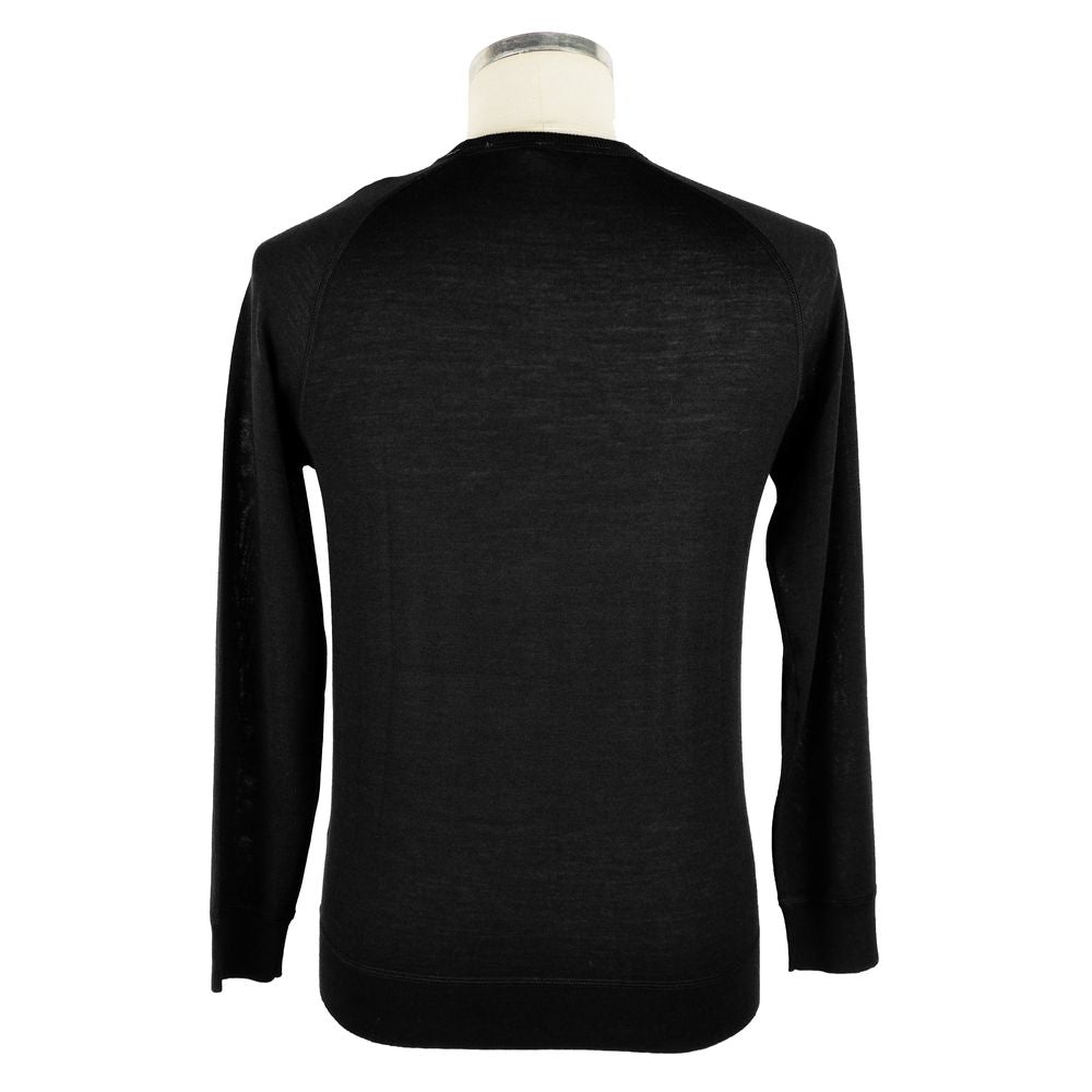 Black Merino Wool Sweater