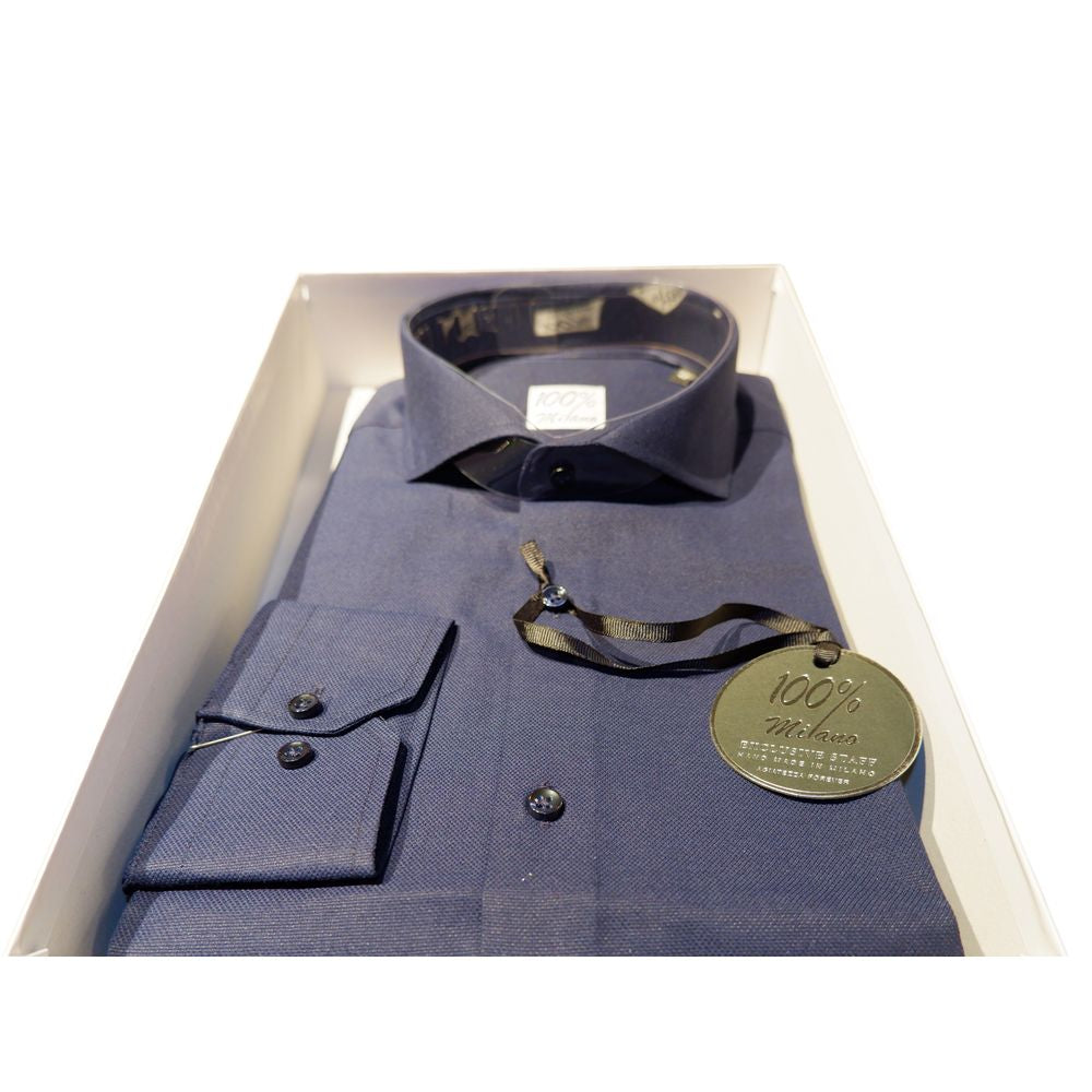 Made in Italy Blue Shirt