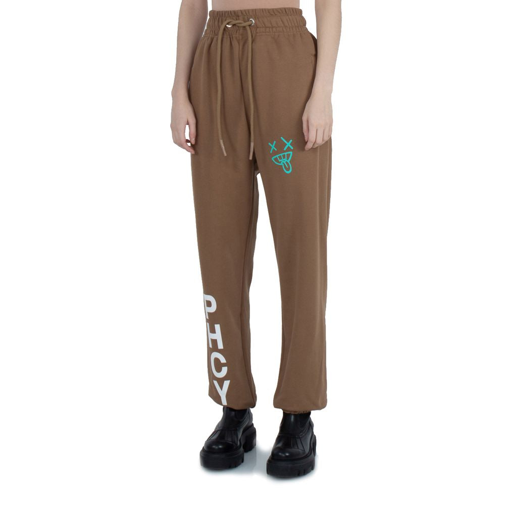 Brown Cotton Jeans & Pant