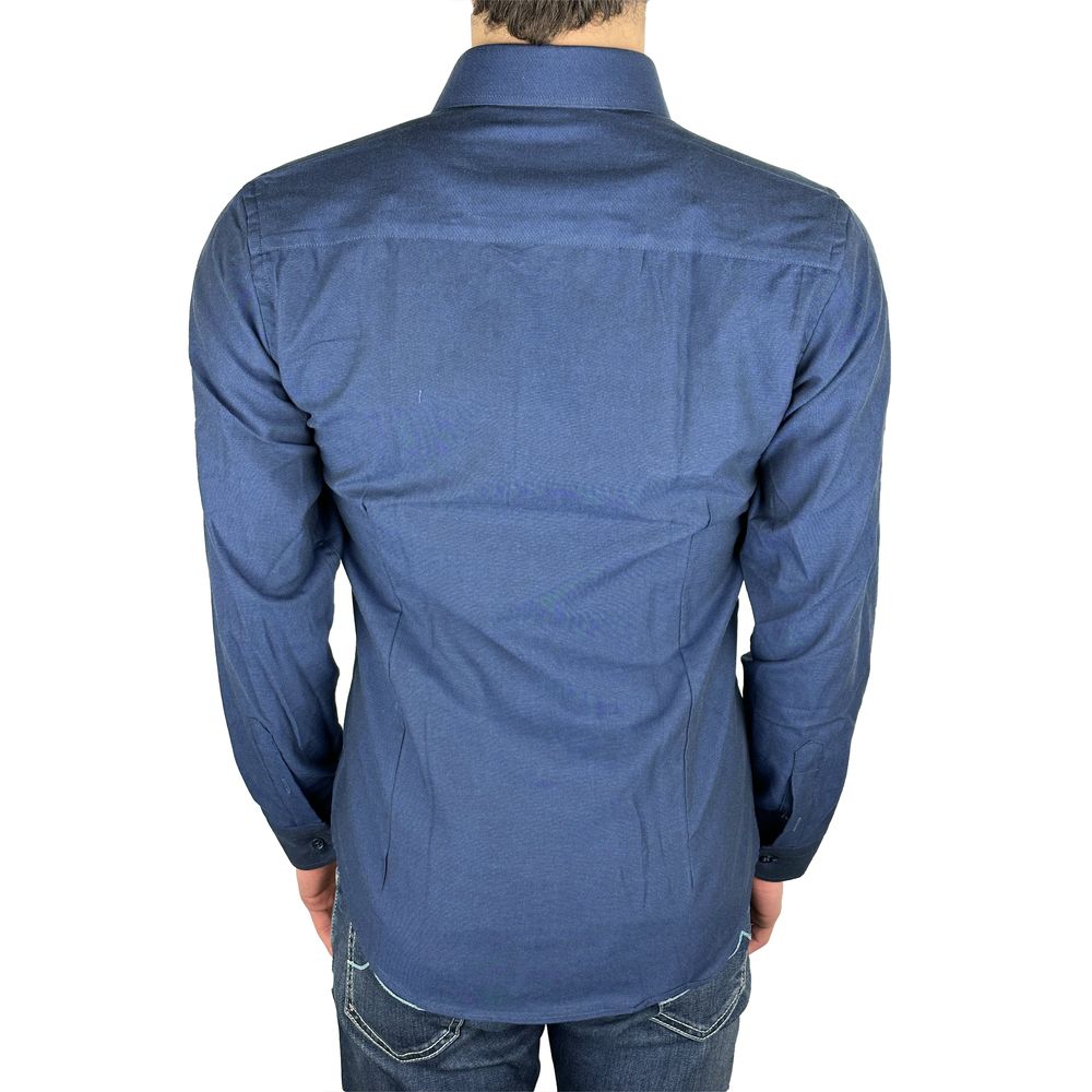 Made in Italy Blue Shirt