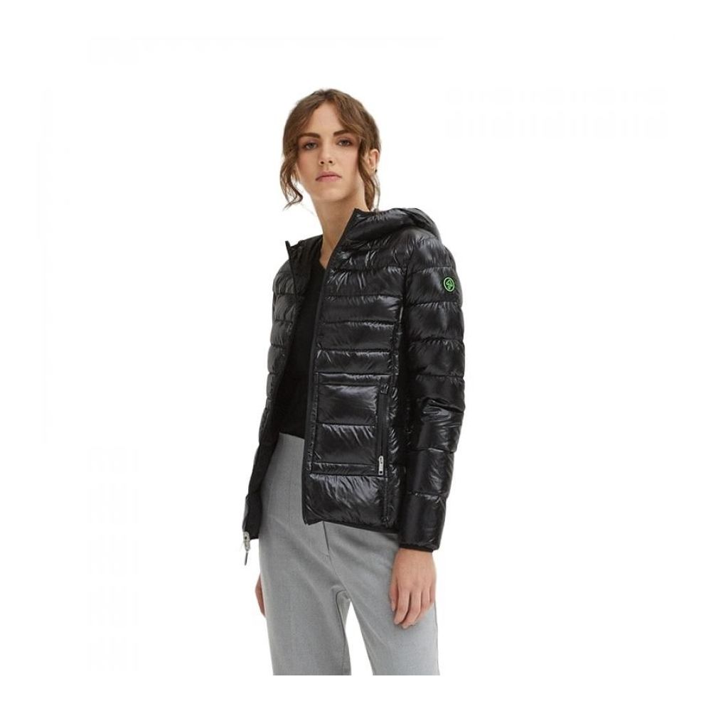 Black Nylon Jackets & Coat