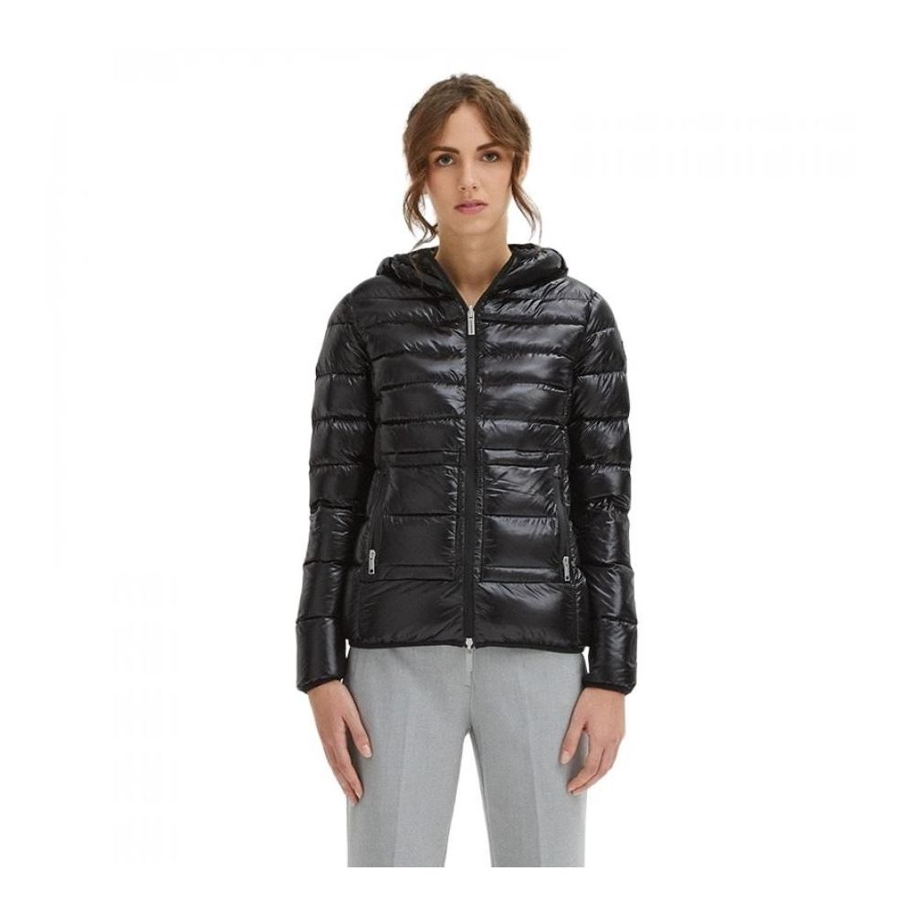 Black Nylon Jackets & Coat