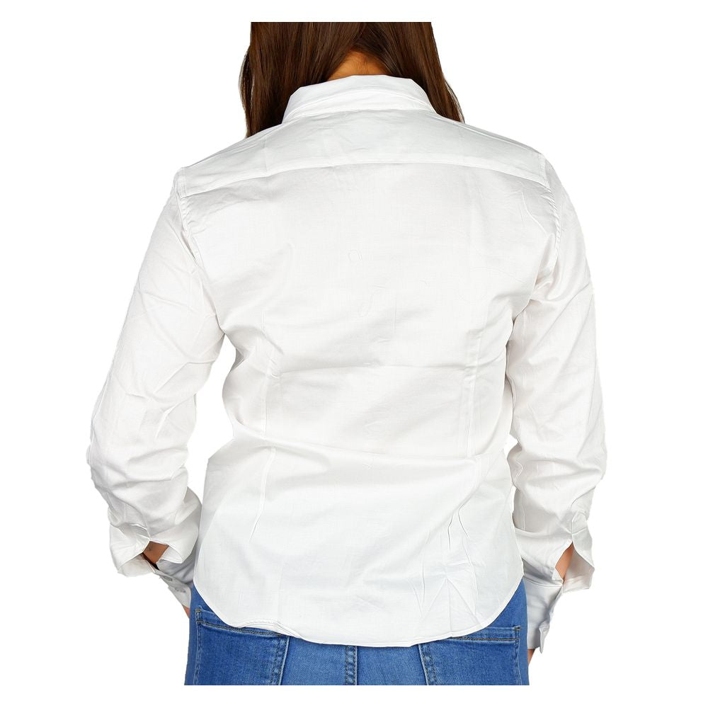 Made in Italy White Cotton Shirt