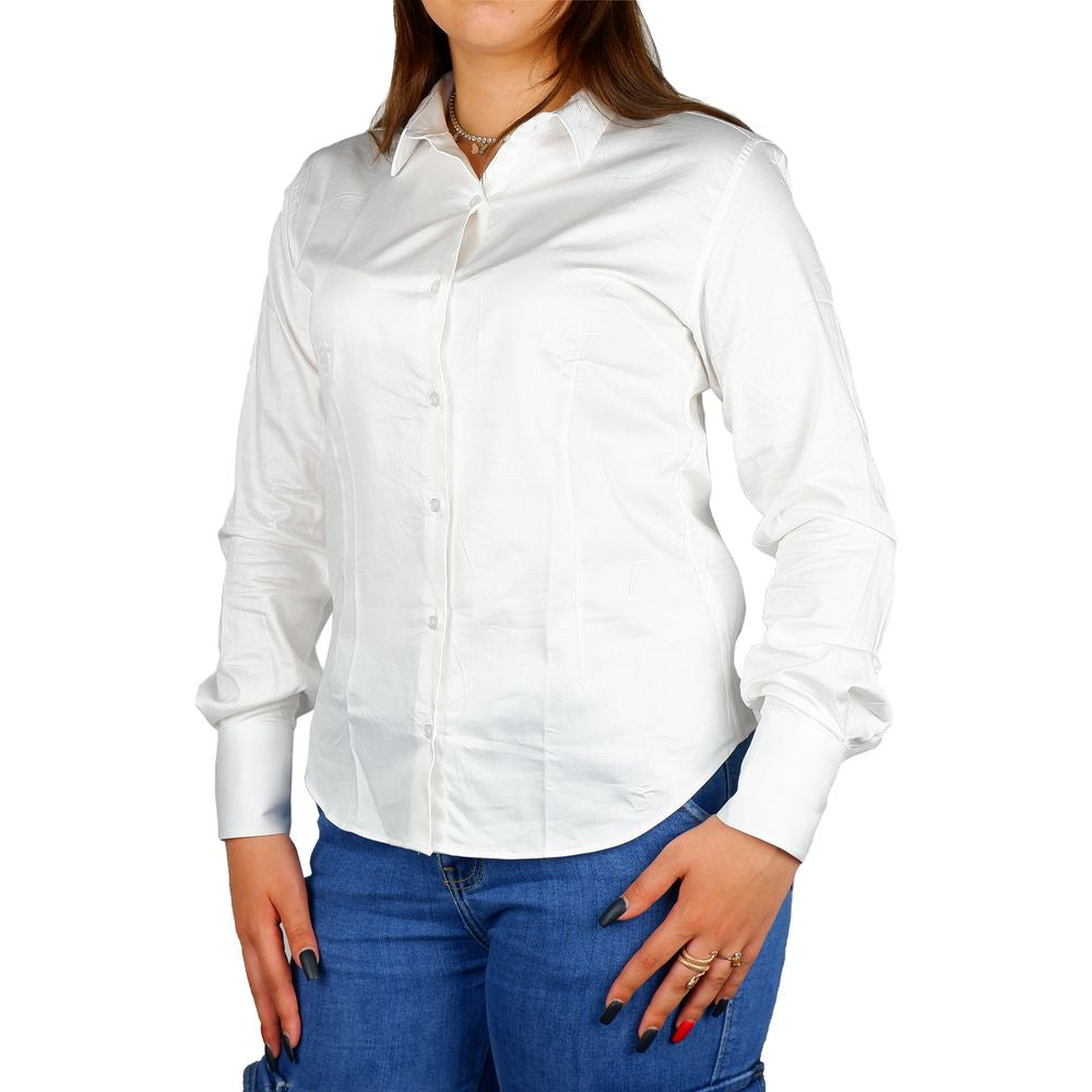 Made in Italy White Cotton Shirt