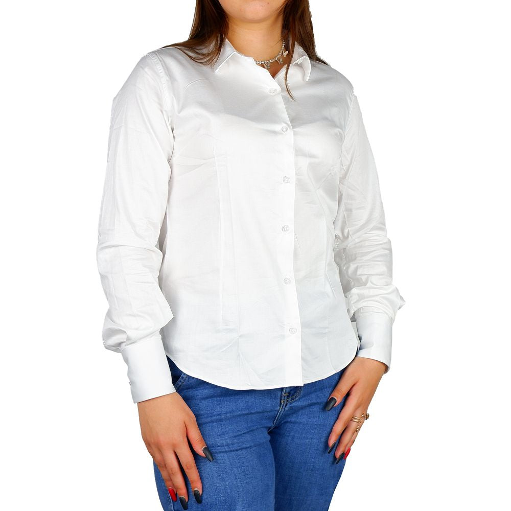 Made in Italy White Cotton Shirt