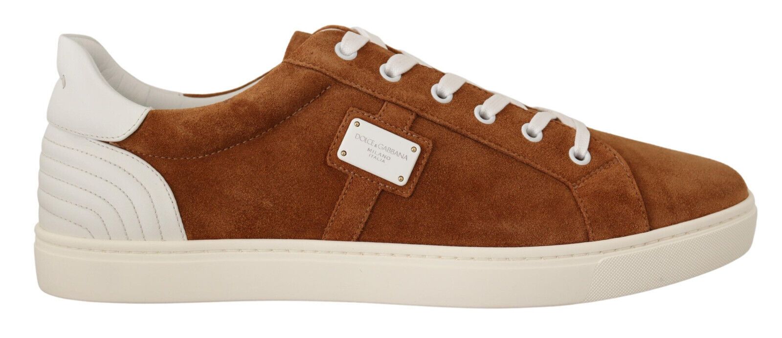 Brown Suede Leather Low Tops Sneakers Shoes