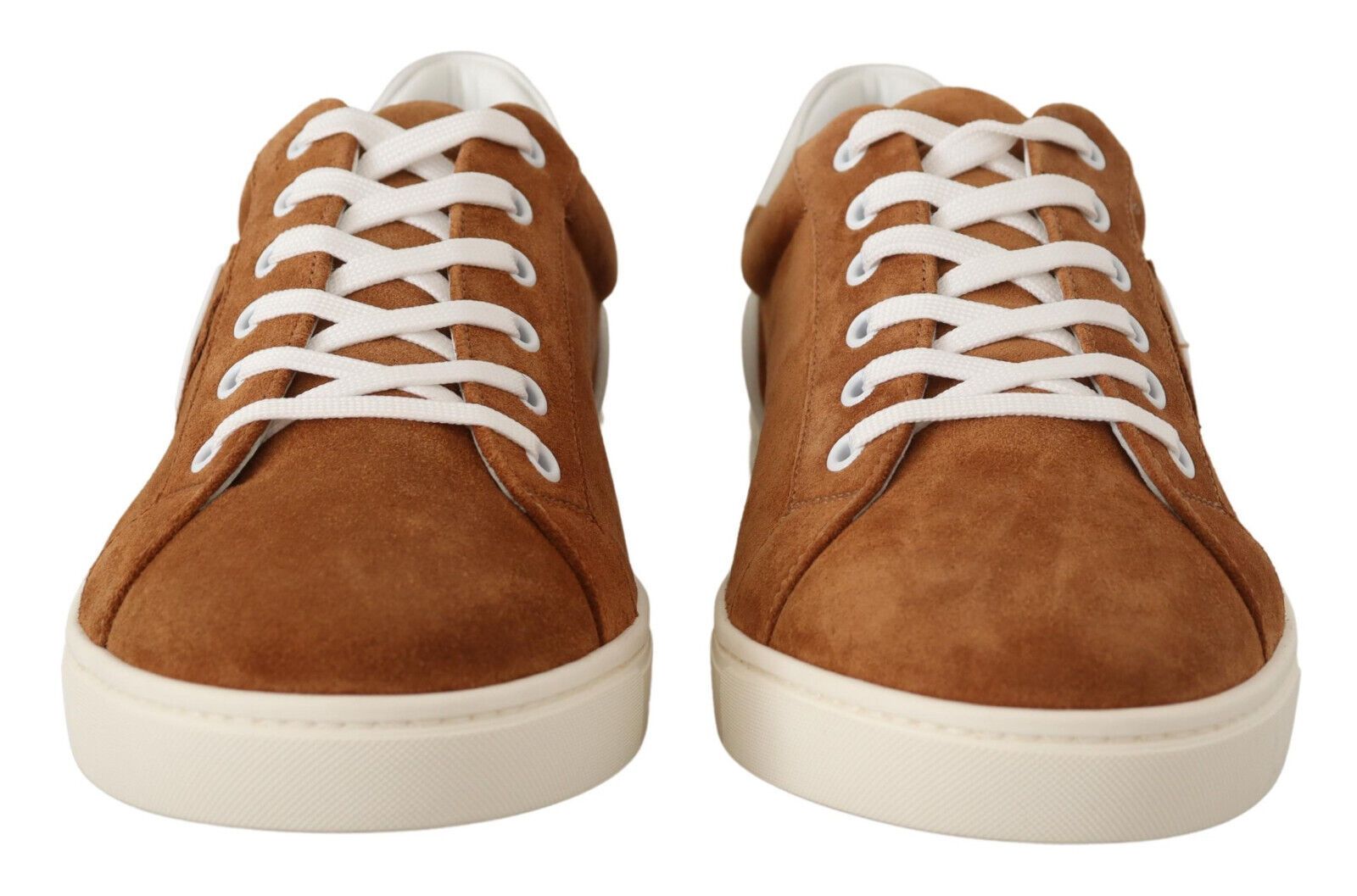 Brown Suede Leather Low Tops Sneakers Shoes