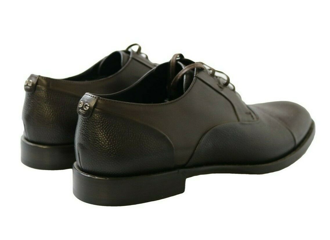 Brown Leather Laceups Dress Mens Shoes