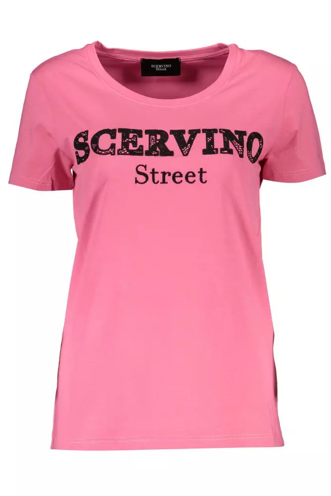 Scervino Street Pink Cotton Tops & T-Shirt