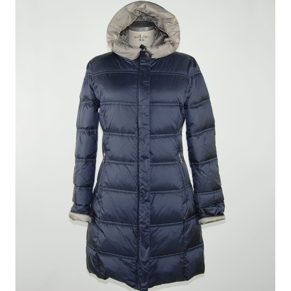 Blue Polyester Jackets & Coat