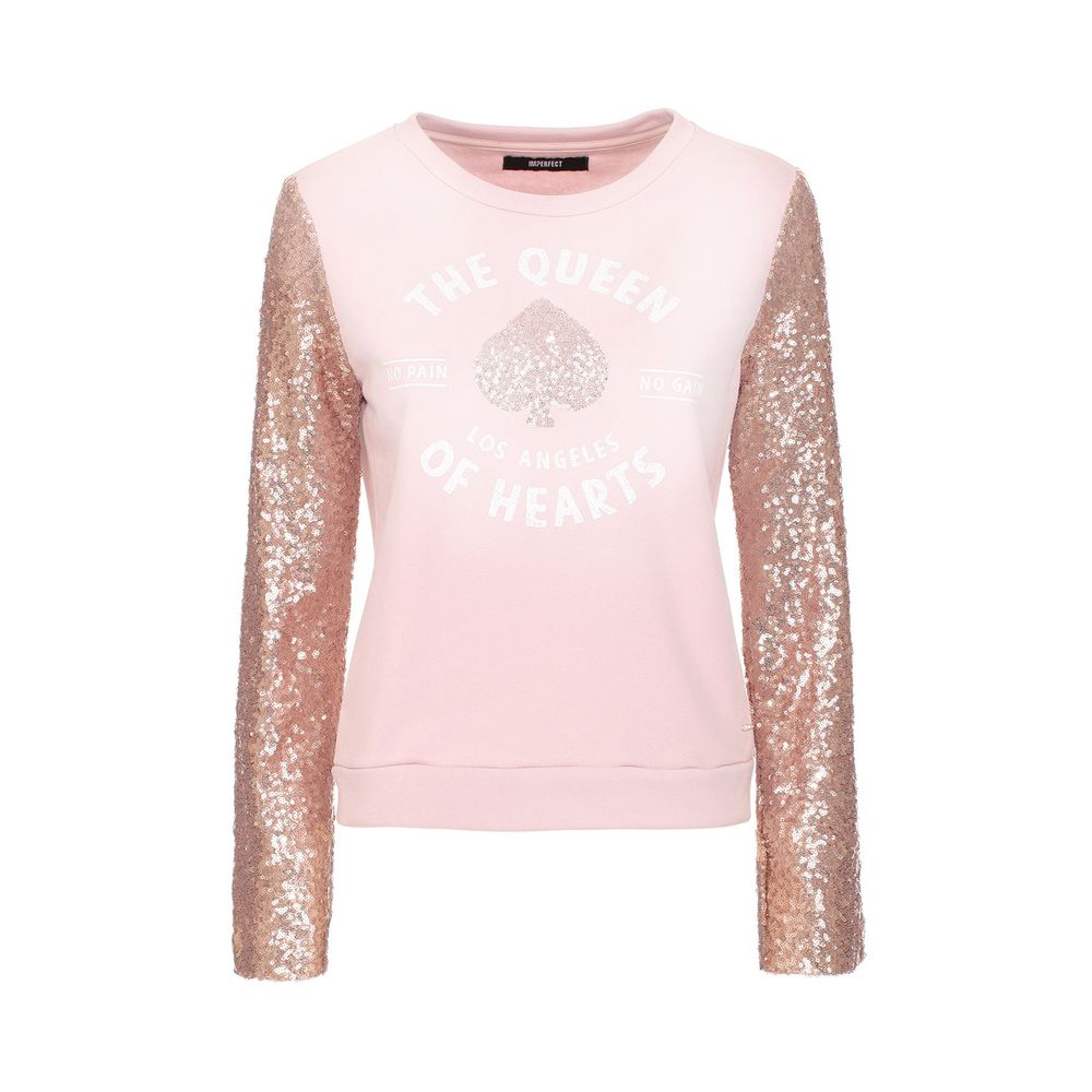 Imperfect Elegant Pink Long Sleeve Crewneck