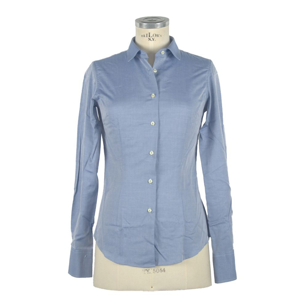 Made in Italy Blue Cotton Shirt