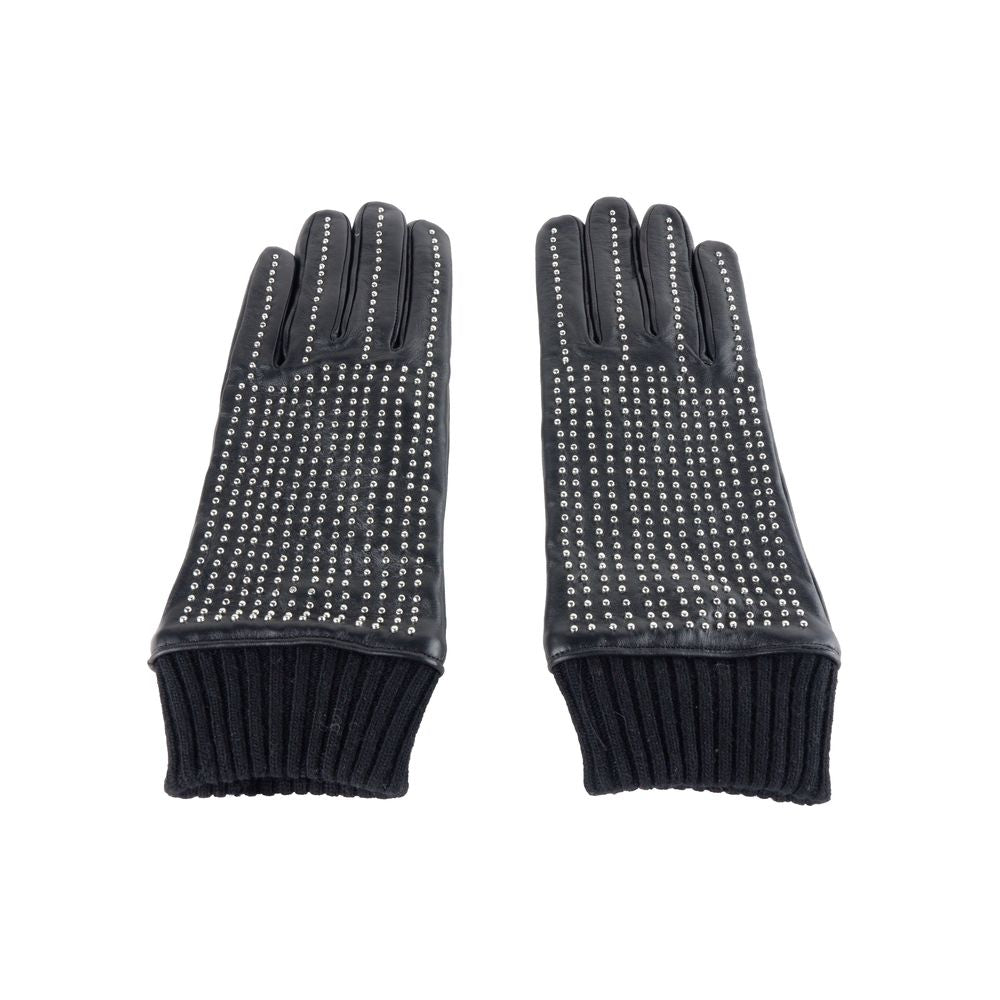 Black Clt.003 Lamb Leather Gloves