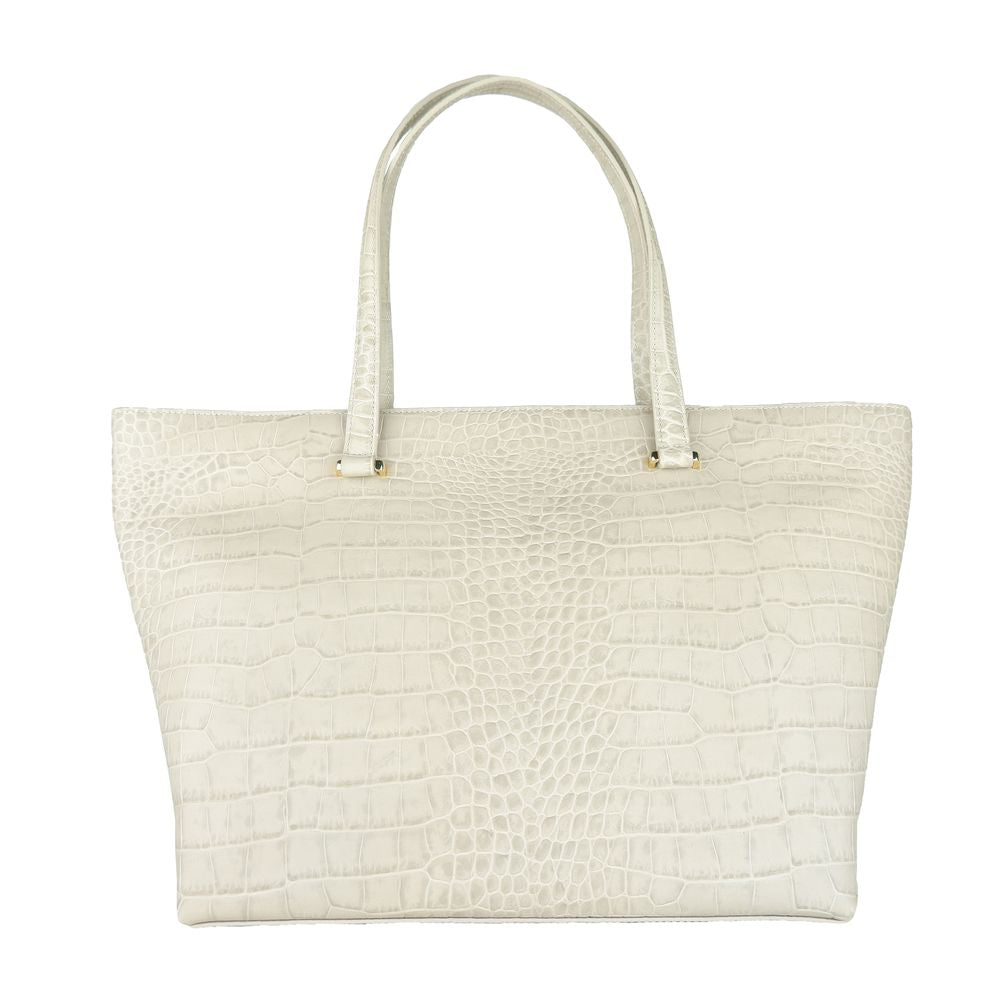 White Calf Leather Handbag