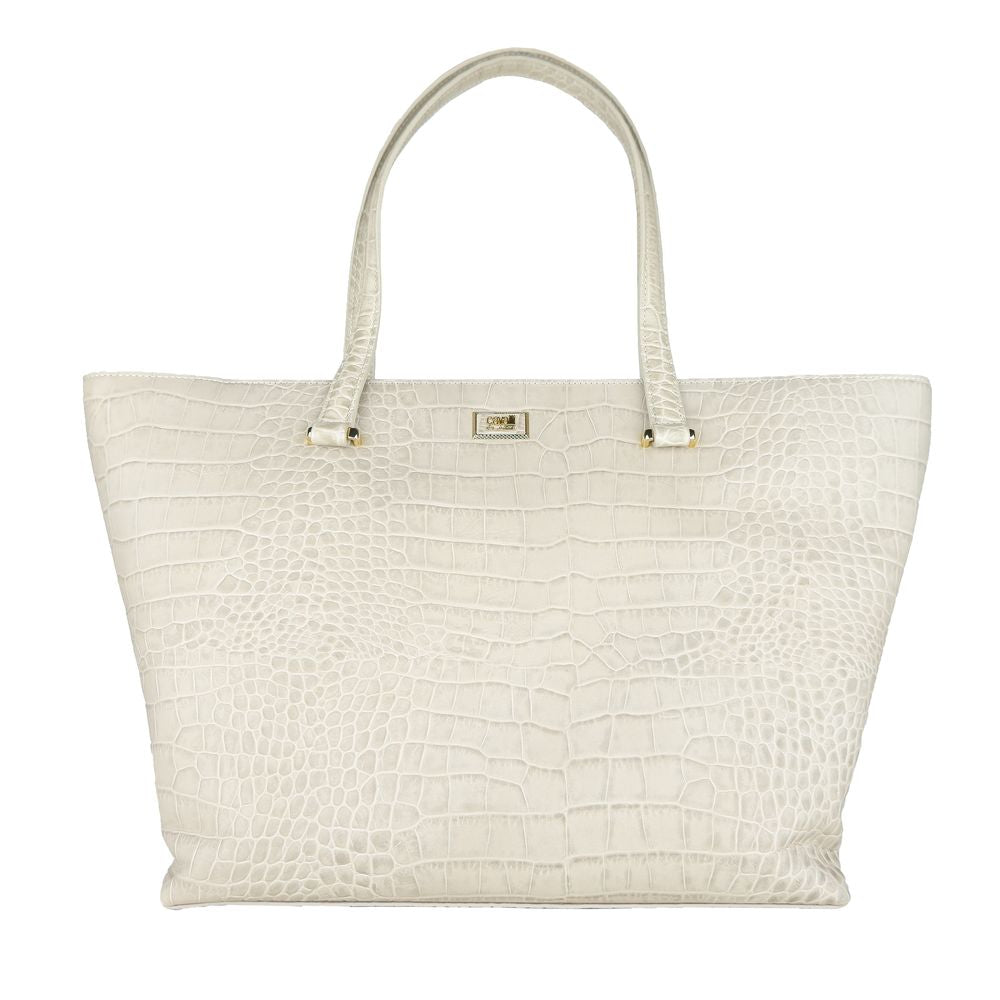 White Calf Leather Handbag