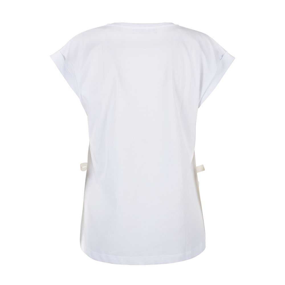 Yes Zee White Cotton Tops & T-Shirt