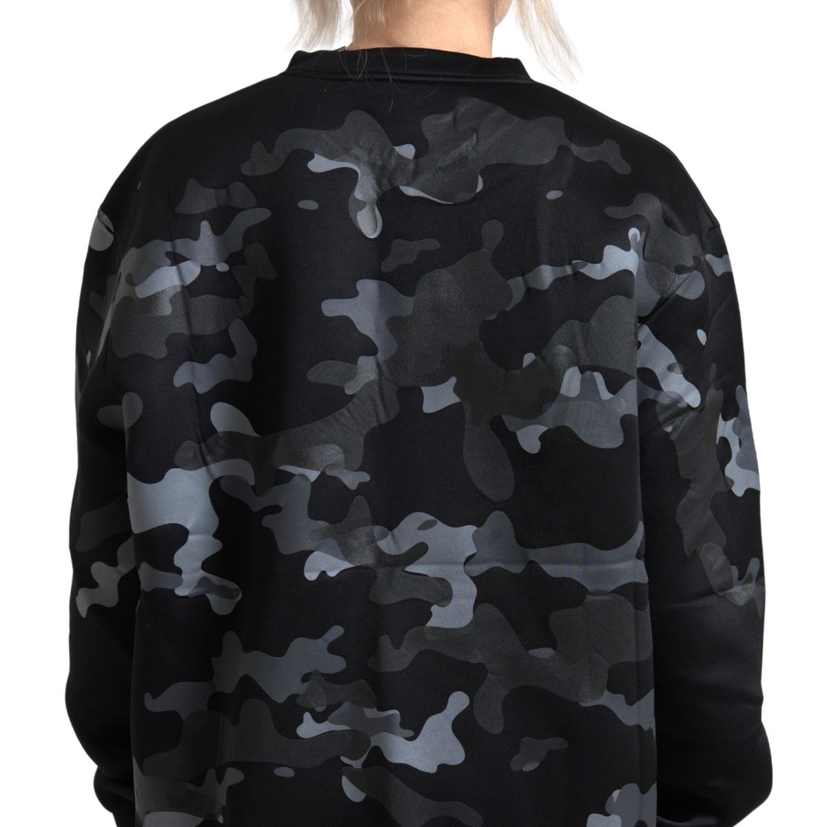 Dolce & Gabbana Black Camouflage Round Neck Sweatshirt Sweater