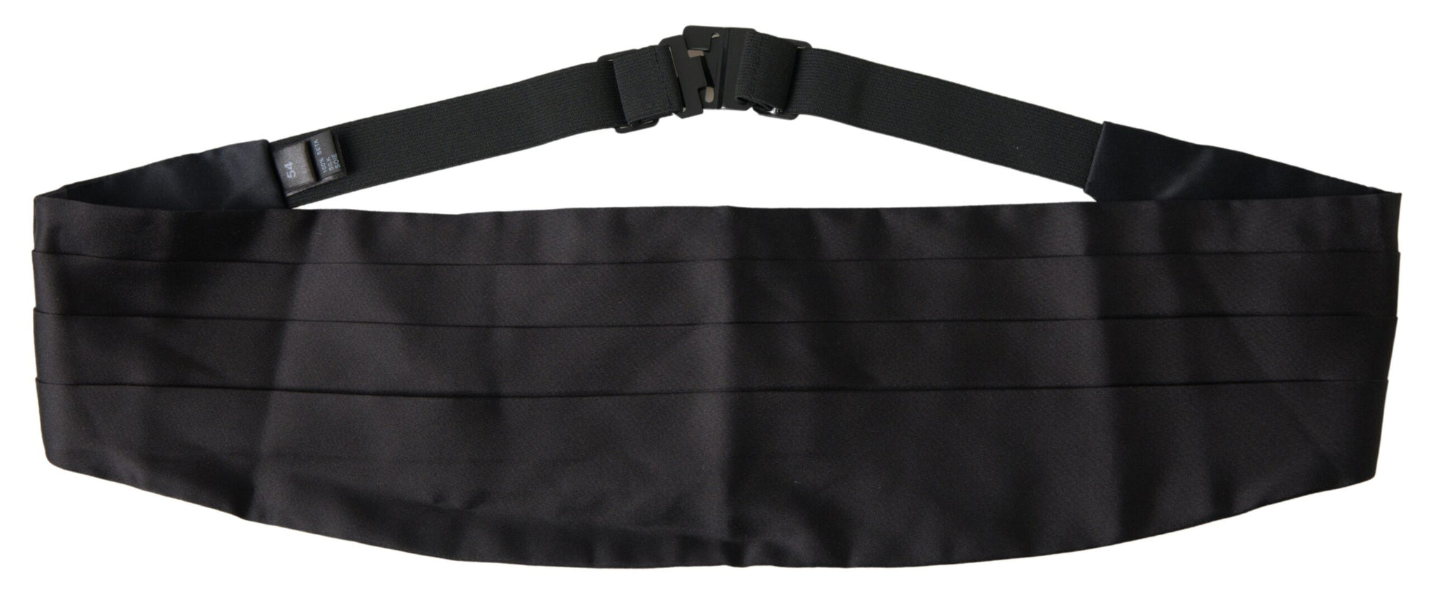 Dolce & Gabbana Black Men Wide Waist Silk Belt Cummerbund