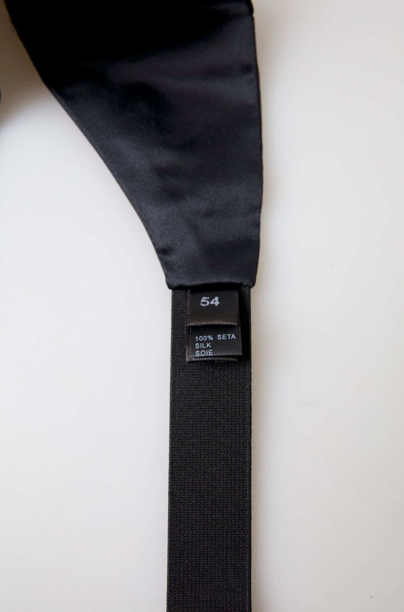 Dolce & Gabbana Black Men Wide Waist Silk Belt Cummerbund