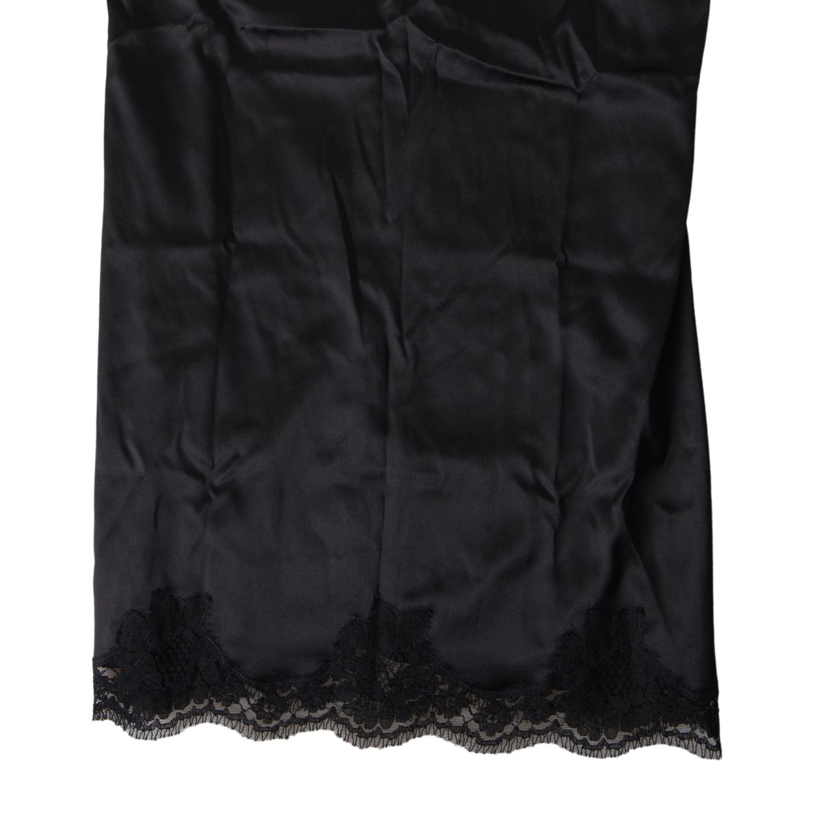 Dolce & Gabbana Black Lace Silk Sleepwear Camisole Top Underwear