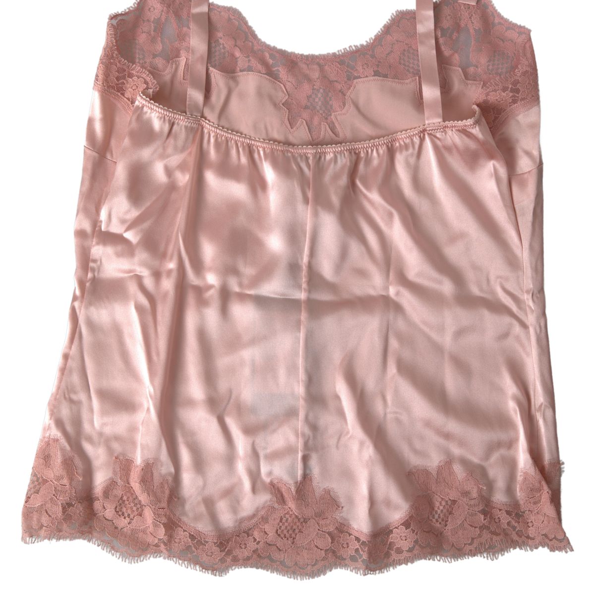 Dolce & Gabbana Antique Rose Lace Silk Camisole Top Underwear