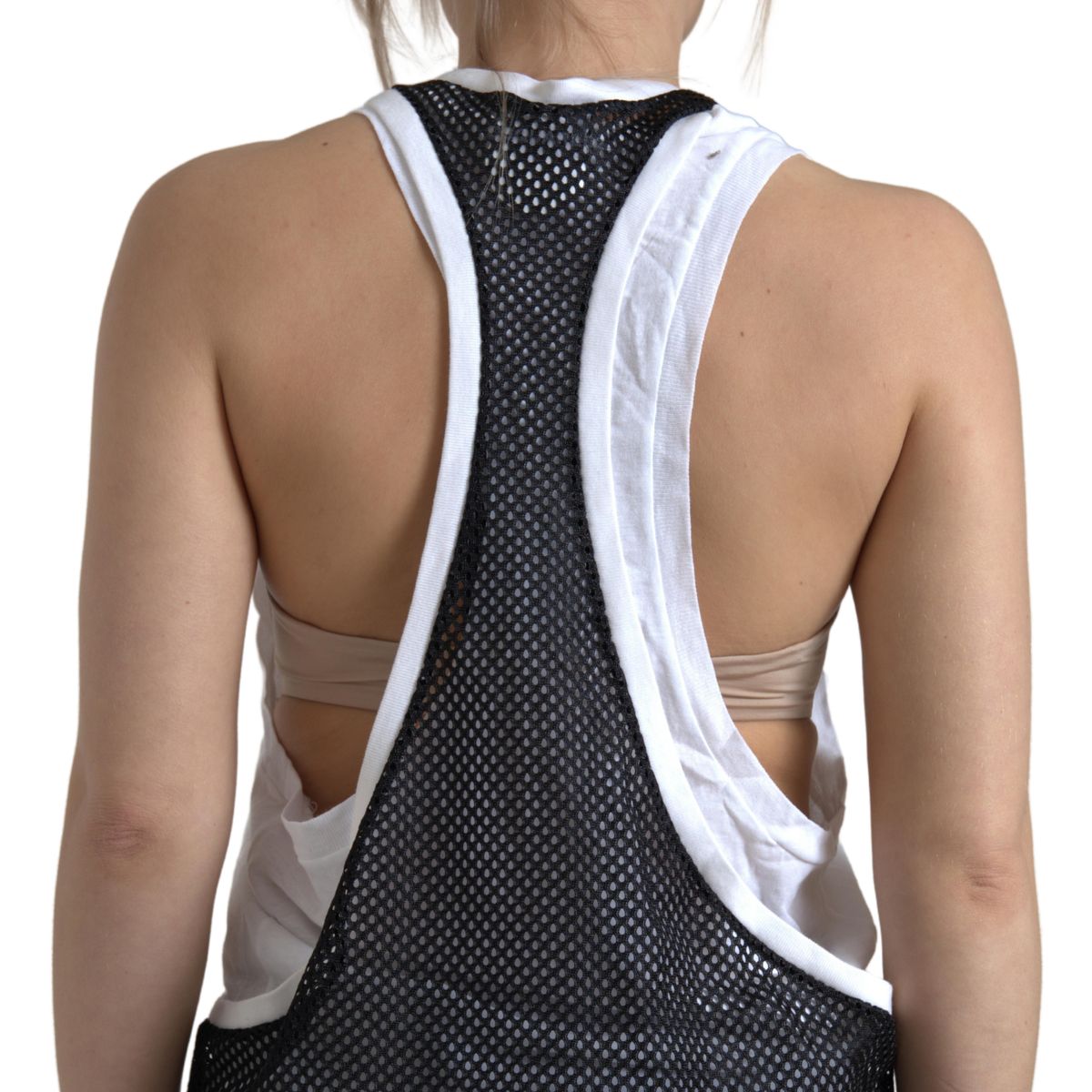 Dsquared² Black White Crewneck Sleeveless Tank Top